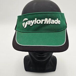 TaylorMade R15 Aero Burner Golf Green Sun Visor Adjustable Strap Hat Embroidered